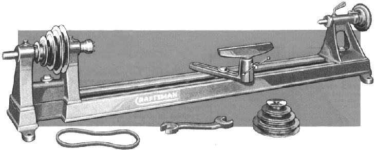 Vintage Craftsman Wood Lathe