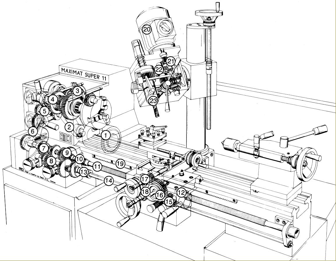 EMCO Unimat 3 Mill Metal Lathe Owner Instruction Operator Manual 0301 - Austria