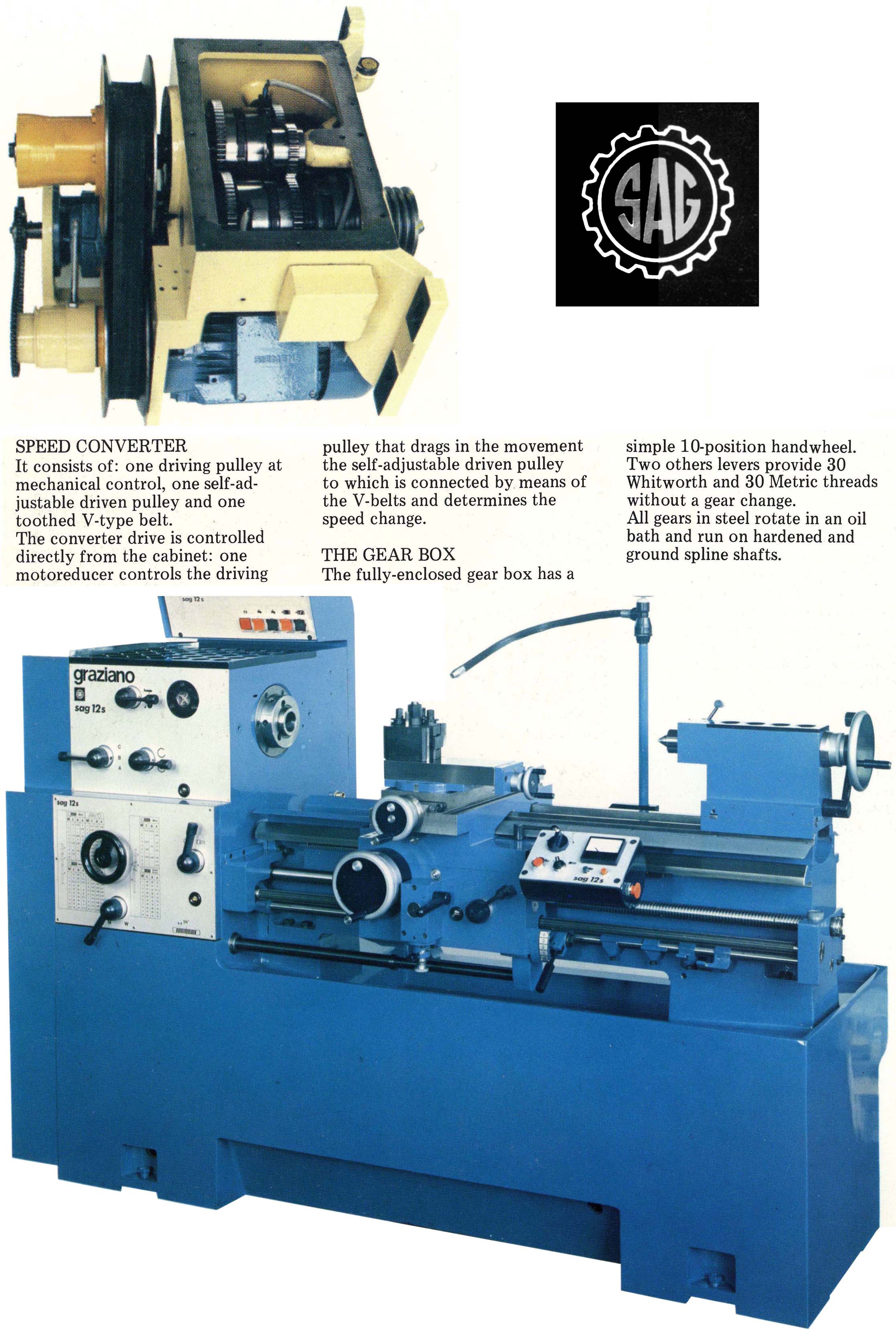 Graziano SAG 12 Lathe