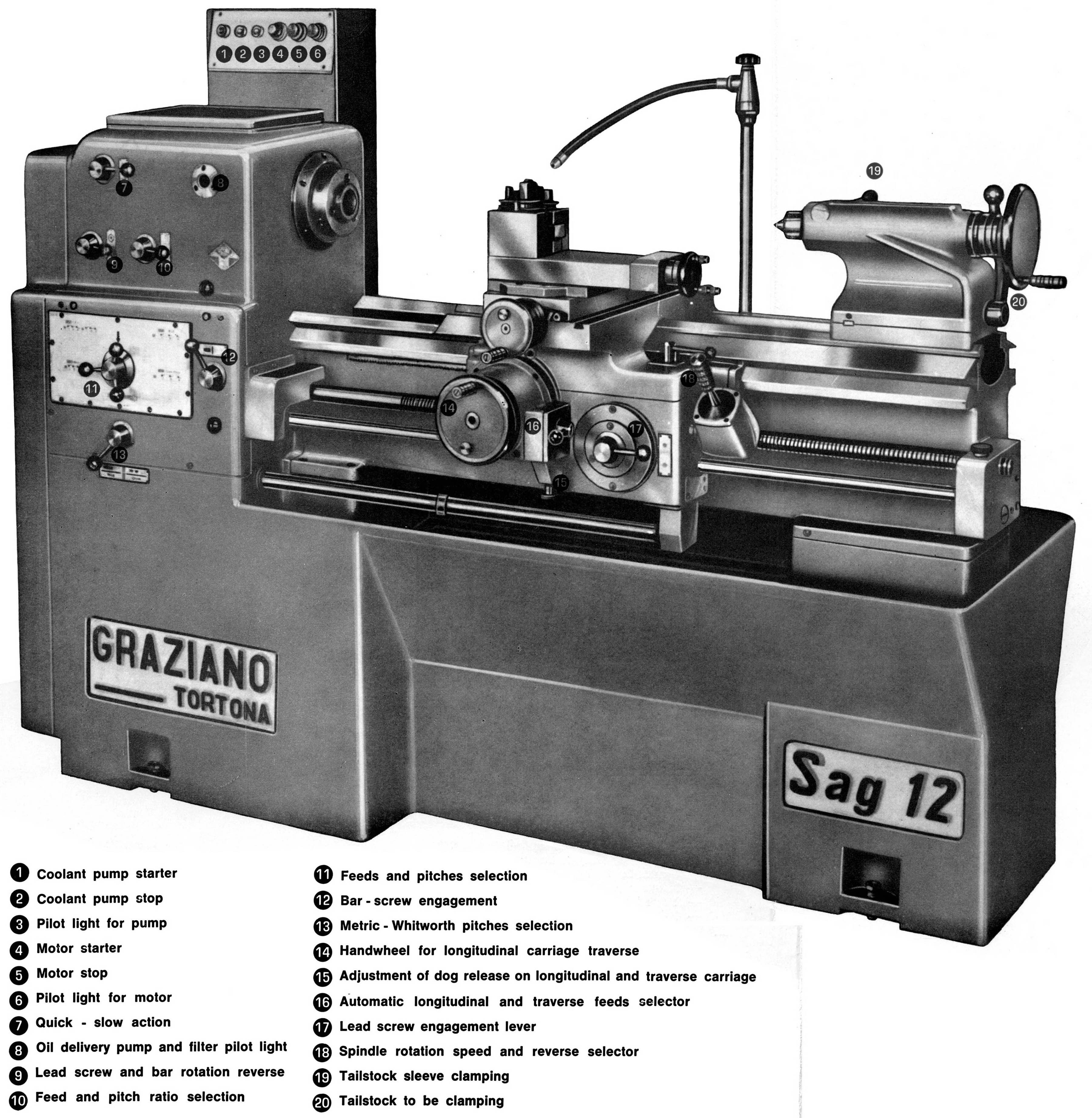 Graziano SAG 12 Lathe