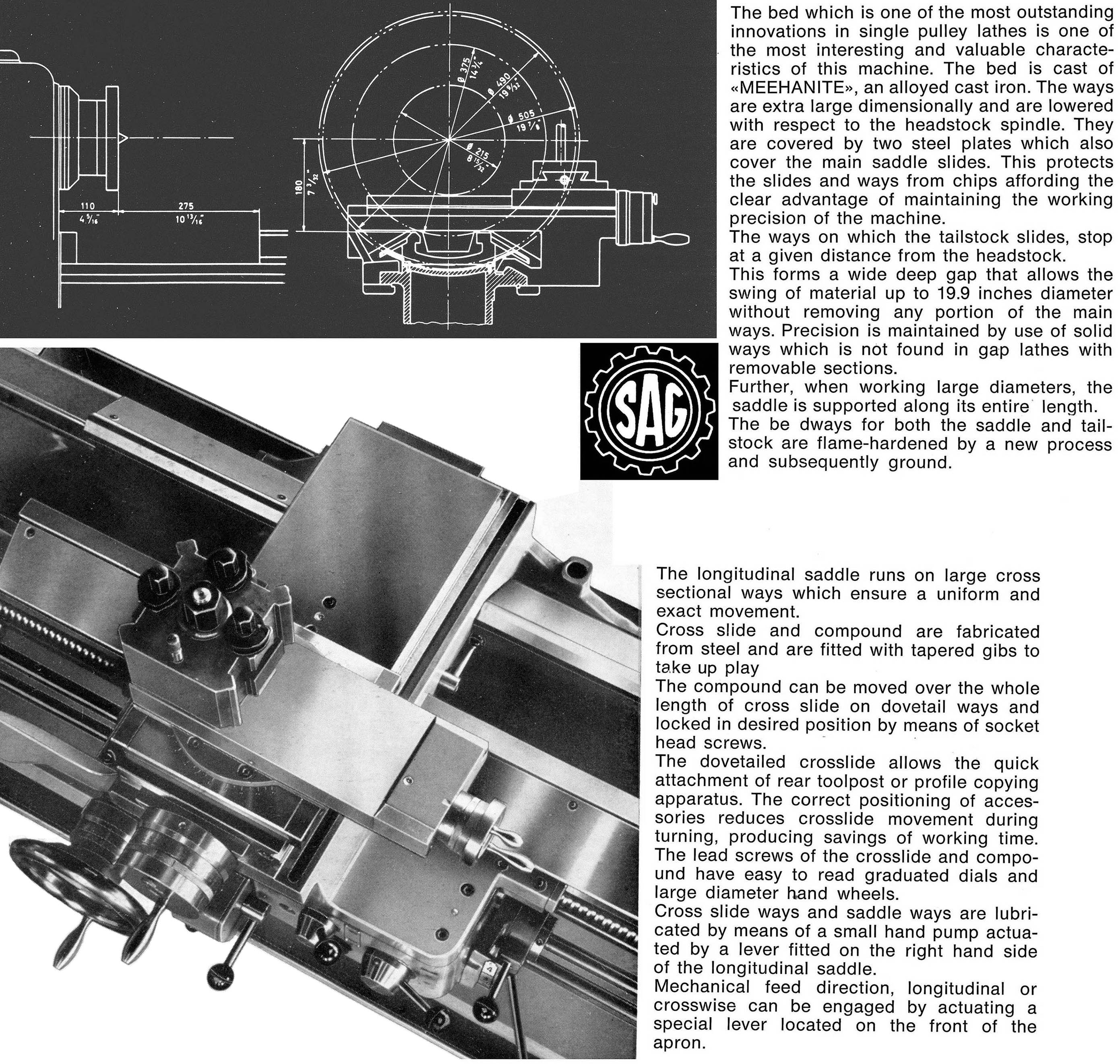 Graziano SAG 14 & SAG 180 Lathes Catalogue