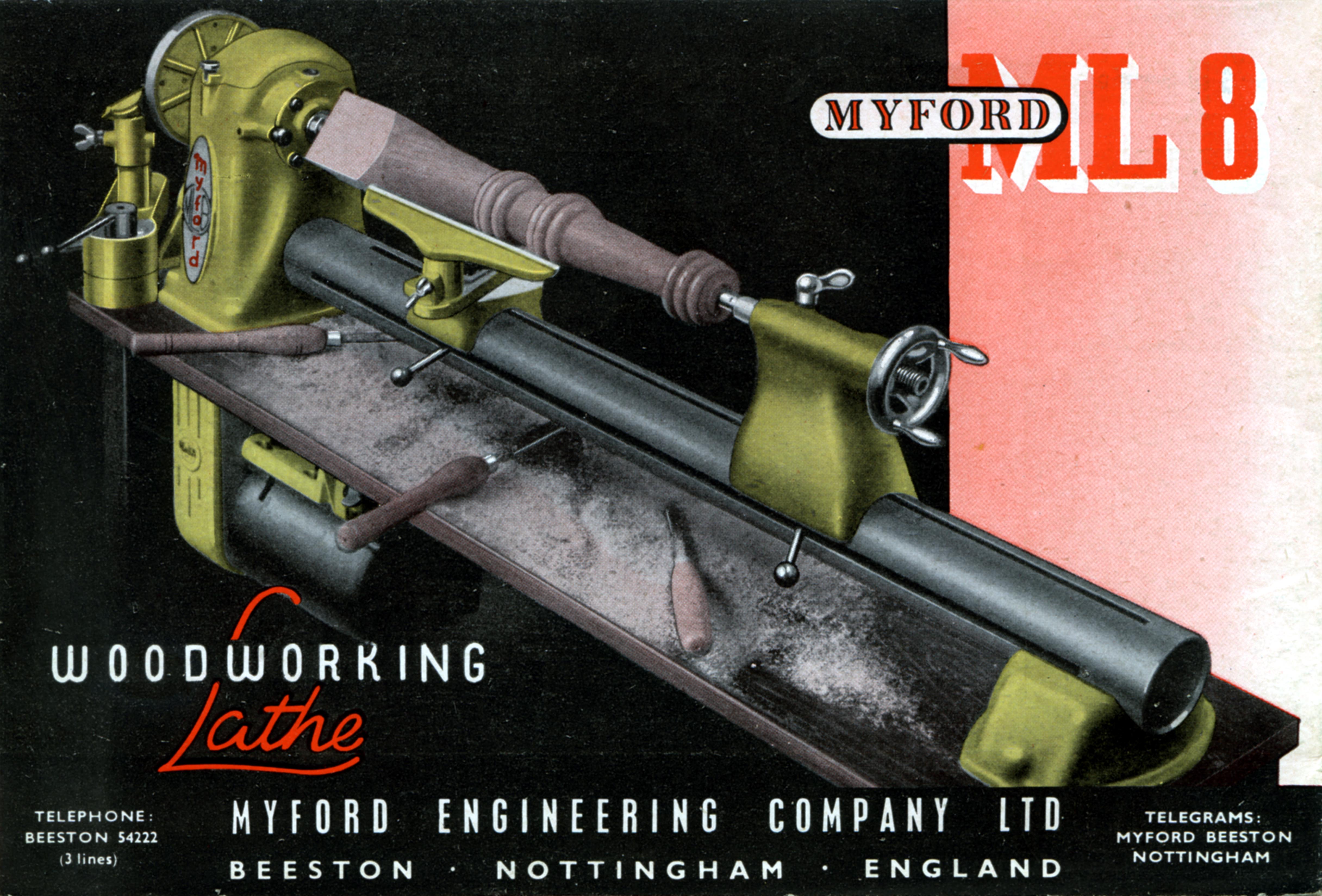 Myford ml8 woodturning lathe manual