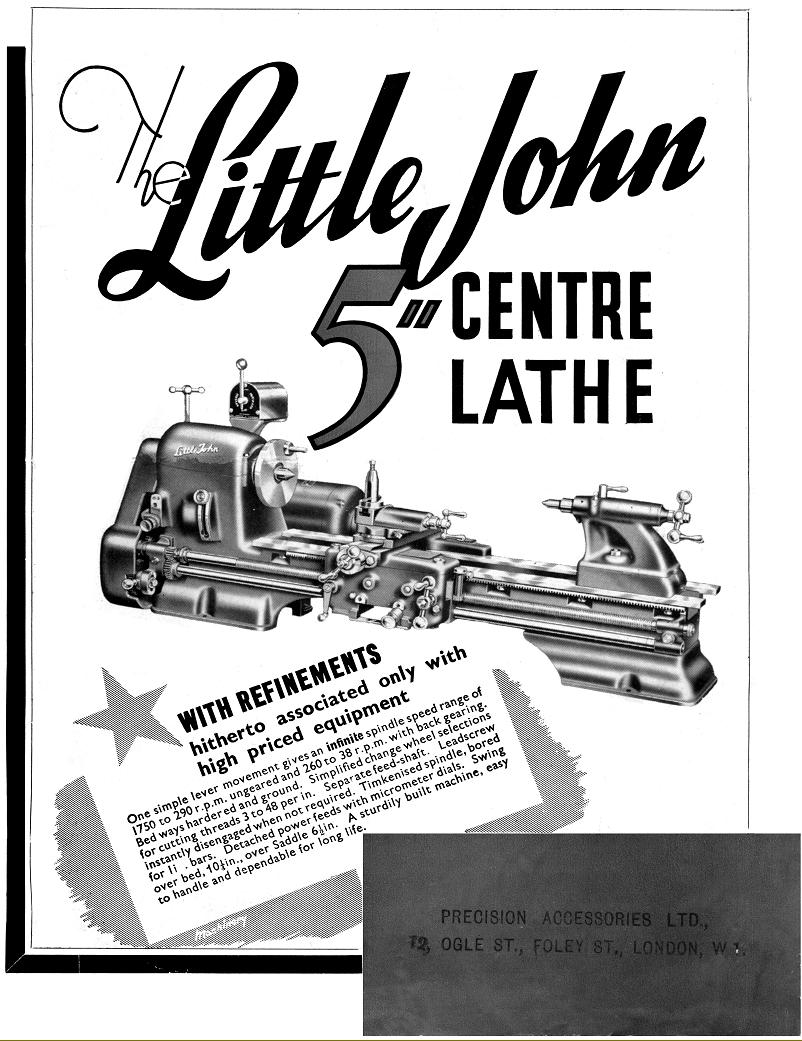 Raglan Little John Mk.1 lathe