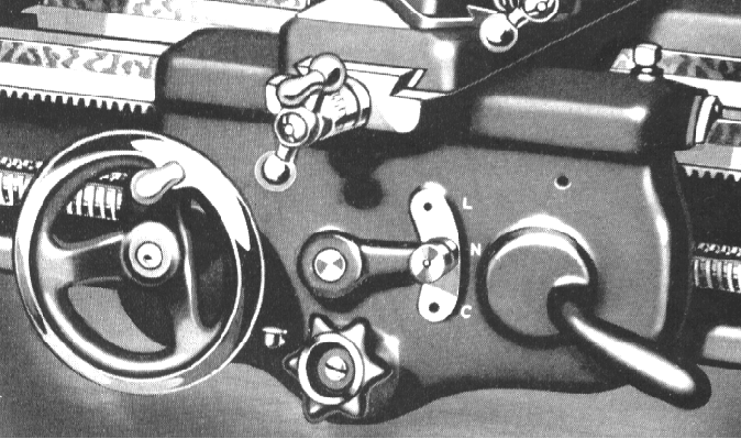 SOUTH BEND 9 inch Workshop Model B Lathe feeds screw Cutting Chart gear change 