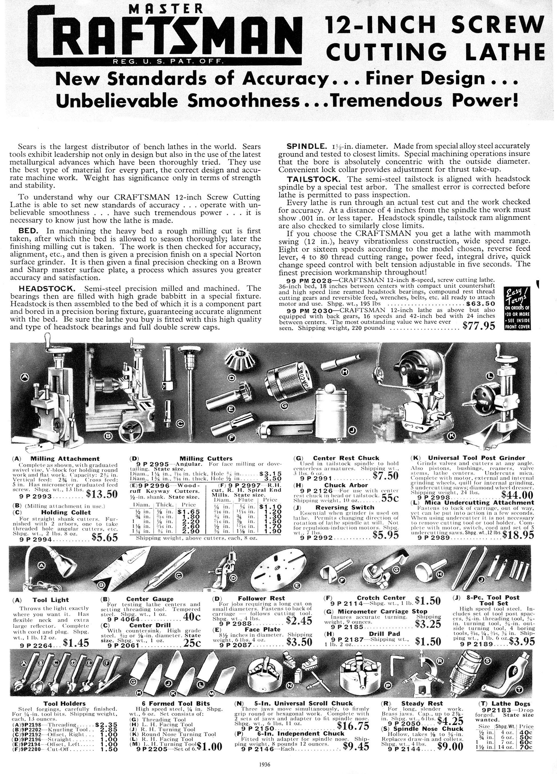 Craftsman Lathe Catalogs